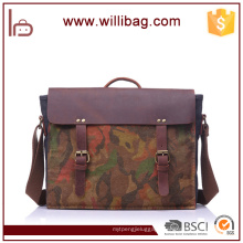 Camouflage Tote Bag/Messenger Bag/Shoulder Bags For Men Genuine Leather